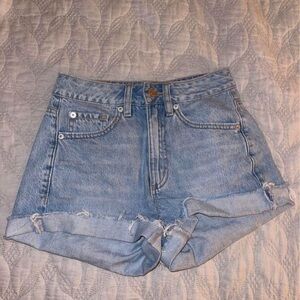 Vintage High-Waisted Denim Shorts